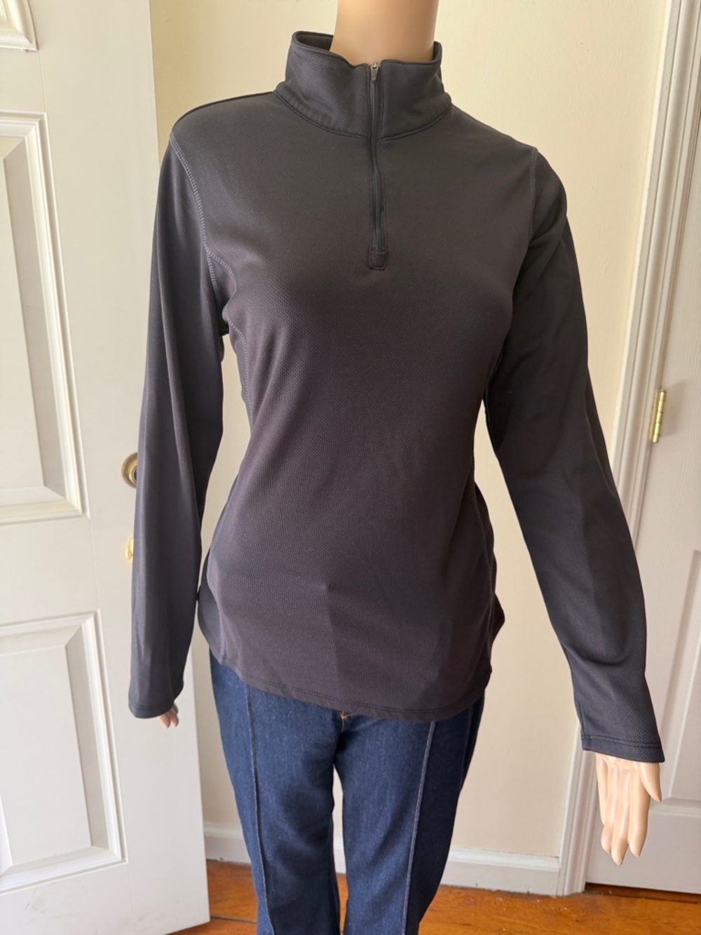 Spyder Women's Dark Gray Quarter-Zip Performance Pullover